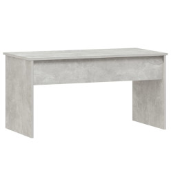 Table basse Gris béton 102x50,5x52,5 cm Bois d'ingénierie