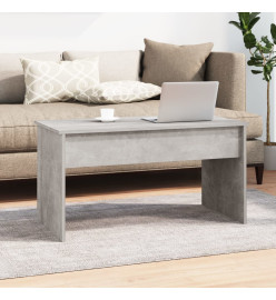 Table basse Gris béton 102x50,5x52,5 cm Bois d'ingénierie