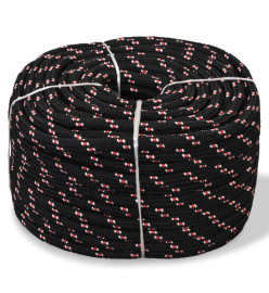 Corde de bateau Polypropylène 6 mm 100 m Noir