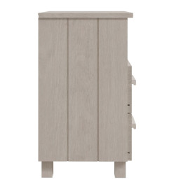 Tables de chevet HAMAR 2 pcs Blanc 40x35x62 cm Bois massif