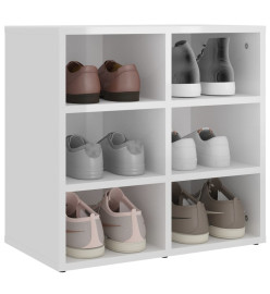 Armoire à chaussures Blanc brillant 52,5x30x50 cm