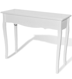 Table de console et coiffeuse Blanc