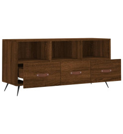 Meuble TV chêne marron 102x36x50 cm bois d'ingénierie