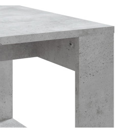 Table basse gris béton 102x50x35 cm bois d'ingénierie