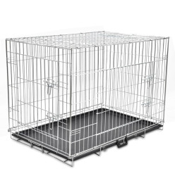 Cage métallique et pliable pour chiens XL