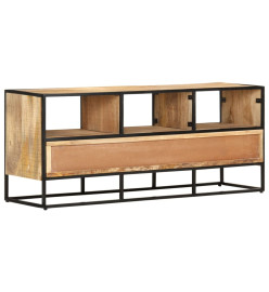 Meuble TV 110x30x45 cm Bois de manguier brut