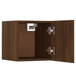 Meubles TV muraux 2 pcs Chêne marron 30,5x30x30 cm