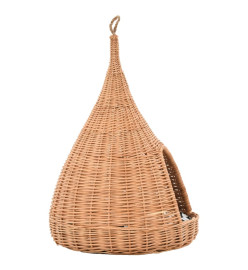 Panier pour chats avec coussin 40x60 cm Saule naturel