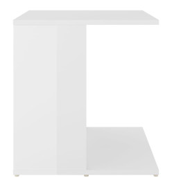 Table d'appoint Blanc brillant 45x45x48 cm Aggloméré