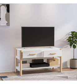 Meuble TV Blanc 82x38x45 cm Bois d'ingénierie