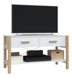 Meuble TV Blanc 82x38x45 cm Bois d'ingénierie