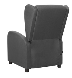 Fauteuil de massage Gris foncé Tissu