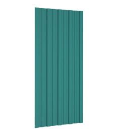 Panneaux de toiture 36 pcs Acier galvanisé Vert 100x45 cm