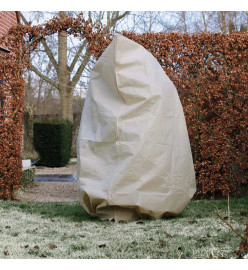 Nature Couverture d'hiver avec fermeture 70 g/m² Beige 3x2,5x2,5 m