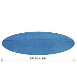 Bestway Couverture solaire de piscine ronde 462 cm Bleu