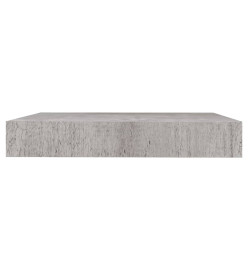 Étagères murales flottantes 4 pcs Gris béton 23x23,5x3,8 cm MDF