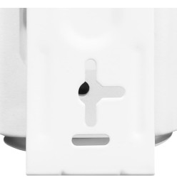 Haut-parleurs stéréo muraux 2pcs Blanc Intérieur Extérieur 120W