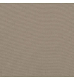 Coussins de palette 7 pcs taupe tissu