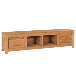 Meuble TV 135x30x35 cm bois de teck massif