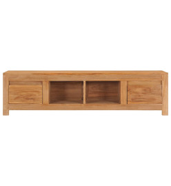 Meuble TV 135x30x35 cm bois de teck massif