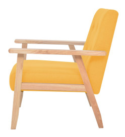 Fauteuil Jaune Tissu