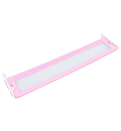 Barrière de sécurité de lit d'enfant Rose 180x42 cm Polyester