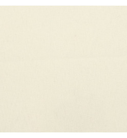 Coussins de palette 2 pcs crème tissu