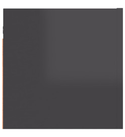 Meubles TV muraux 2 pcs Gris brillant 30,5x30x30 cm