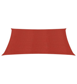 Voile d'ombrage 160 g/m² Rouge 7x7 m PEHD