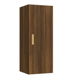 Armoire murale Chêne marron 34,5x34x90 cm Bois d'ingénierie