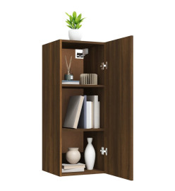 Armoire murale Chêne marron 34,5x34x90 cm Bois d'ingénierie