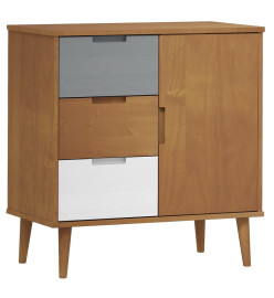 Buffet MOLDE Marron 76,5x40x80 cm Bois massif de pin