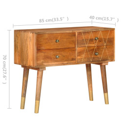 Buffet 85x40x70 cm Bois de manguier solide