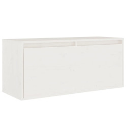 Meubles TV 3 pcs Blanc Bois massif de pin