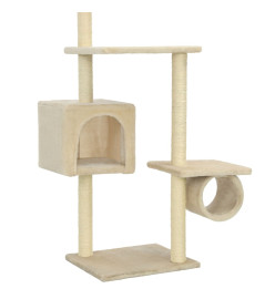 Arbre à chat avec griffoirs en sisal 260 cm Beige