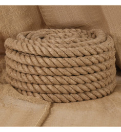 Corde de jute 10 m de long 60 mm d'épaisseur