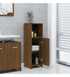 Armoire de bain Chêne marron 30x30x95 cm Bois d'ingénierie