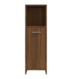 Armoire de bain Chêne marron 30x30x95 cm Bois d'ingénierie