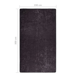 Tapis lavable antidérapant 190x300 cm Anthracite