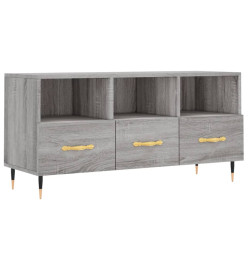 Meuble TV sonoma gris 102x36x50 cm bois d'ingénierie