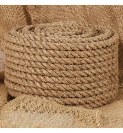 Corde de jute 50 m de long 16 mm d'épaisseur