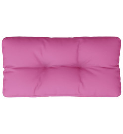 Coussin de palette rose 80x40x12 cm tissu