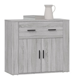 Buffet Sonoma gris 80x33x70 cm Bois d'ingénierie