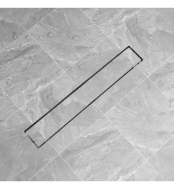 Drain de douche linéaire 730 x 140 mm Acier inoxydable