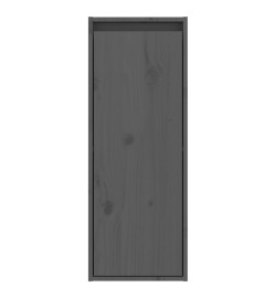 Armoires murales 2 pcs Gris 30x30x80 cm Bois de pin massif