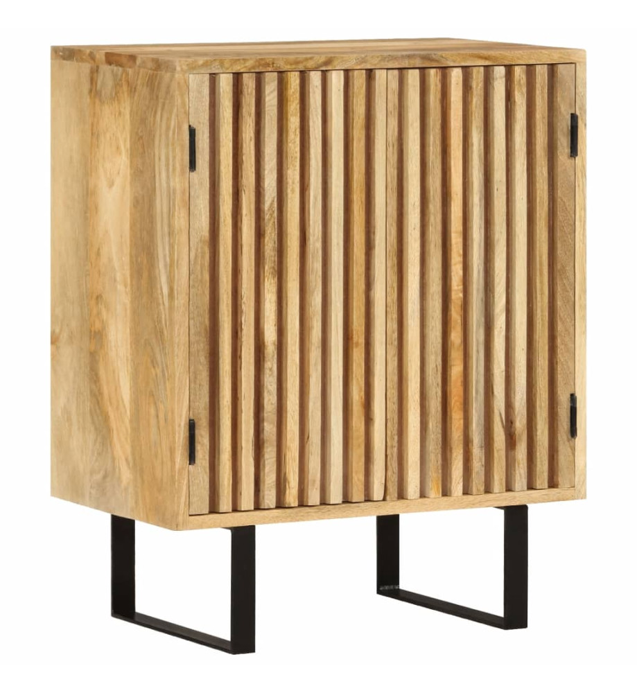 Buffet avec 2 portes 55x35x70 cm bois massif de manguier