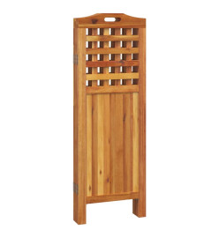 Cloison de séparation 4 panneaux 162x2x115 cm Bois d'acacia