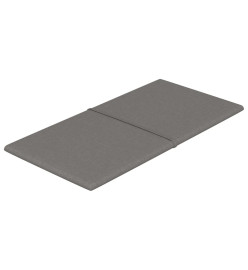 Panneaux muraux 12 pcs Gris clair 60x30 cm Tissu 2,16 m²