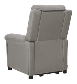 Fauteuil de massage inclinable Gris clair Tissu