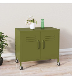 Armoire de rangement Vert olive 60x35x56 cm Acier